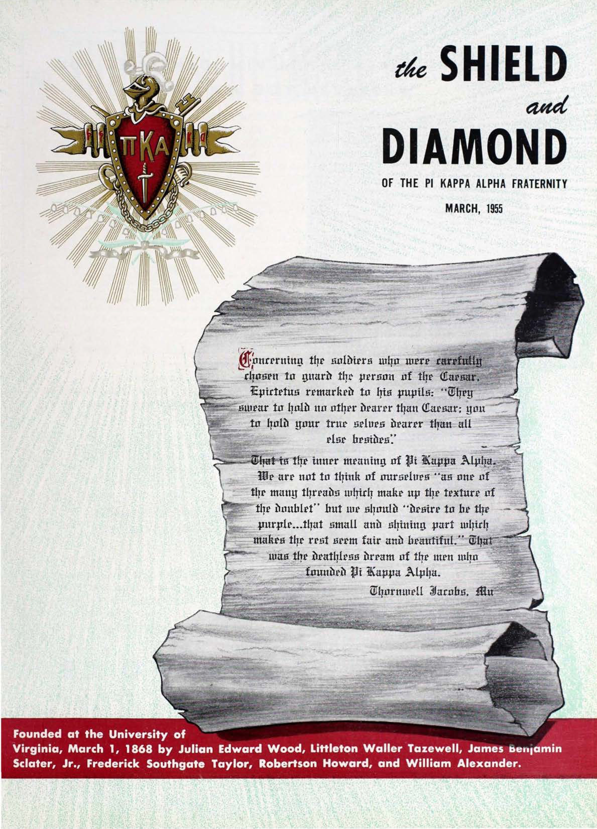 Shield and Diamond, Vol. 64, No. 3, March 1955